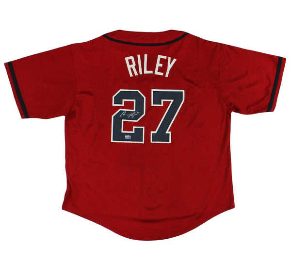 Austin Riley Signed Atlanta Custom Red Jersey