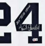 Miguel Cabrera Detroit Tigers Signed 2012 Triple Crown Ins Nike White Jersey BAS