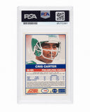 Cris Carter Signed 1989 Score RC Card #72 w/All I Do Is Catch TDs - (PSA/DNA)
