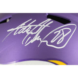 Adrian Peterson Autographed Minnesota Vikings F/S Tribute Helmet Beckett 49571