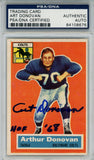 Art Donovan Signed 1956 Topps #36 Rookie Card w/HOF PSA Slab 42634
