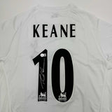 Autographed/Signed Robbie Keane Tottenham White Soccer Jersey Beckett BAS COA