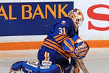Grant Fuhr Signed Buffalo Sabres Home Jersey (Beckett) 5xStanley Cup Champion