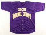 Derek Curiel "2025 National Champs" Signed LSU Tigers Purple Jersey (Beckett)