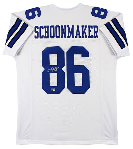 Luke Schoonmaker Authentic Signed White Pro Style Jersey BAS Witnessed