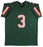 Miami Frank Gore Authentic Signed Green Pro Style Jersey Autographed BAS Witness