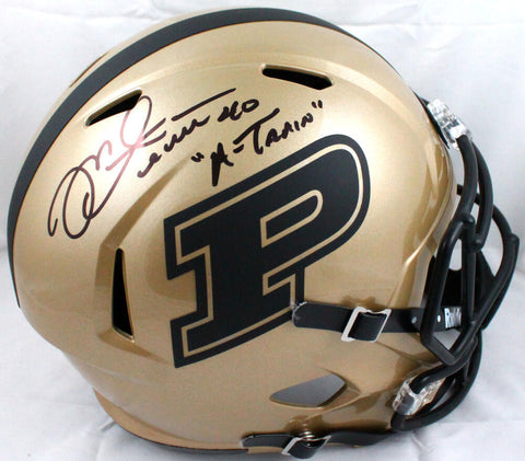 Mike Alstott Signed Purdue Boilermakers F/S Speed Helmet w/A-Train-BeckettW Holo