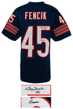 Gary Fencik Signed Navy Custom Football Jersey w/Hitman - (SCHWARTZ COA)
