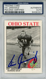 Vic Janowicz Autographed/Signed 1988 Kroger Trading Card PSA Slab 43776