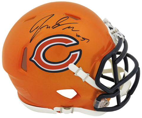 Jack Sanborn Signed Chicago Bears FLASH Riddell Speed Mini Helmet (SCHWARTZ COA)