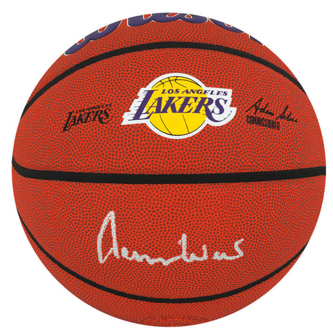 Jerry West Signed Wilson Los Angeles Lakers Logo NBA Basketball - (SCHWARTZ COA)