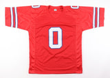 Keon Coleman Signed Buffalo Bills Red Jersey (Beckett) 2024 2nd Rnd Pick/ FSU WR