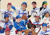Tom Seaver Whitey Ford, Steve Carlton Signed Unframed Artist Composite Poster
