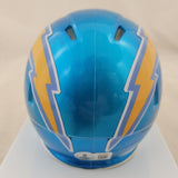 DARREN SPROLES SIGNED CHARGERS FLASH SPEED MINI HELMET BECKETT QR