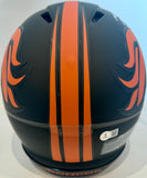 Bo Nix Autographed Denver Broncos Eclipse NFL Pro Helmet BAS COA