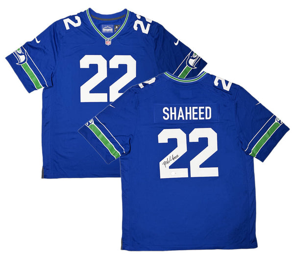 Rashid Shaheed Autographed Seahawks Nike Royal Blue Game Jersey Beckett