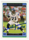 Walter Jones Autographed Seahawks 2006 Topps Card #15 w/HOF 14 - (SS COA)
