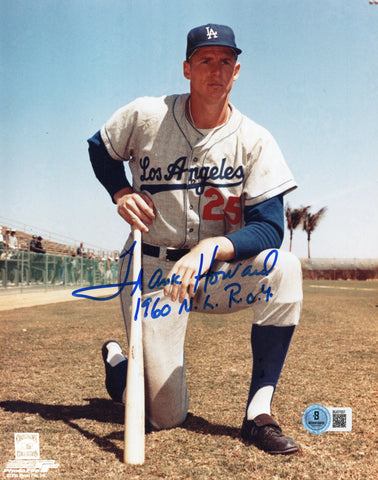 Frank Howard Autographed Los Angeles Dodgers 8x10 Photo W/1960 NL ROY Beckett