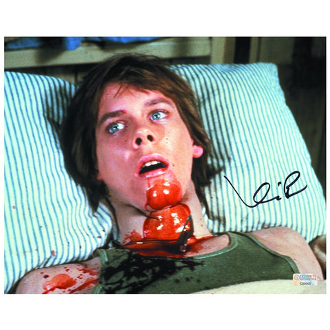 Kevin Bacon Autographed 1980 Friday the 13th Death of Jack 8x10 Scene Photo