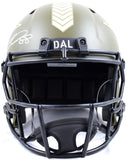 CeeDee Lamb Signed Dallas Cowboys F/S Salute to Service Speed Helmet - Fanatics