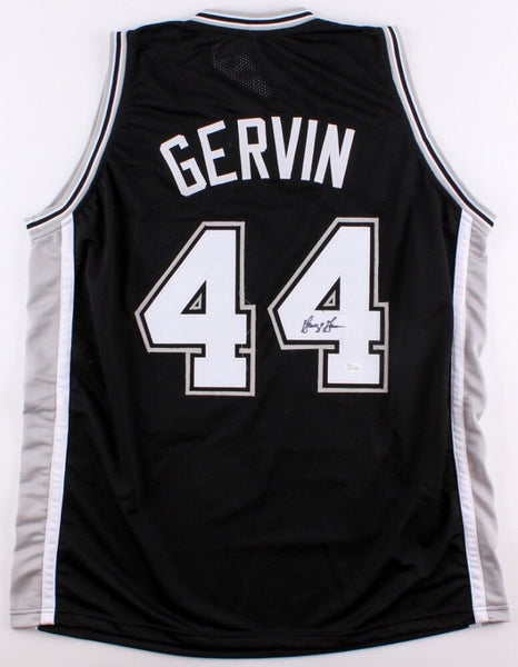 George Gervin Signed San Antonio Spurs Jersey (JSA COA) 9xAll Star "The Iceman"