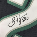 Autographed/Signed BRIAN DAWKINS Philadelphia Black Jersey JSA COA Auto