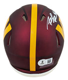 Commanders Brian Robinson Jr. Authentic Signed Speed Mini Helmet BAS Witnessed