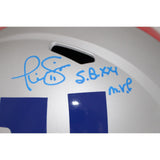 Phil Simms Signed New York Giants F/S Helmet AMP SB MVP Beckett 43247