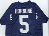 Notre Dame Irish PAUL HORNUNG Signed Custom Navy Jersey AUTO w/ 56 H - JSA