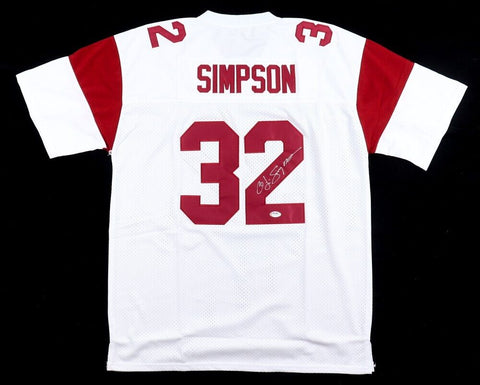 O.J. Simpson Signed USC Trojans Jersey (PSA COA) Bills All Time Leading Rusher
