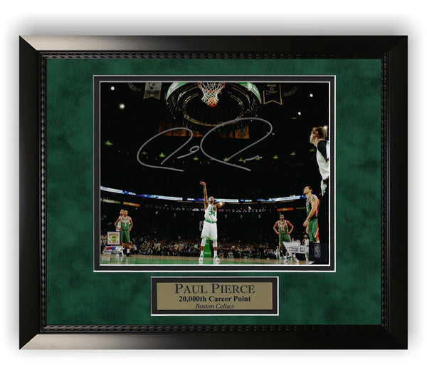 Paul Pierce Signed Autographed 8x10 Photo Framed to 11x14 Fanatics
