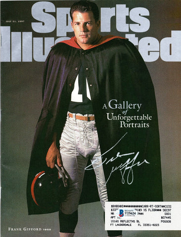 Frank Gifford Autographed New York Giants Sports Illustrated 7/21/97 Beckett