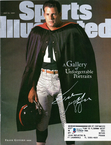 Frank Gifford Autographed New York Giants Sports Illustrated 7/21/97 Beckett