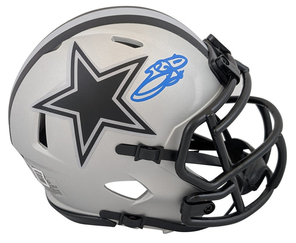 Cowboys Emmitt Smith Authentic Signed Rave Speed Mini Helmet BAS Witnessed