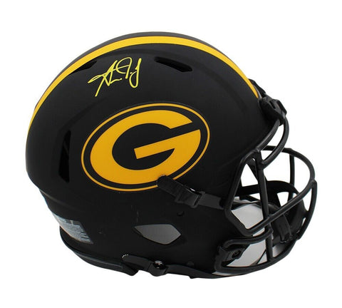 Aaron Jones Signed Green Bay Packers Speed Authentic Eclipse NFL Helmet