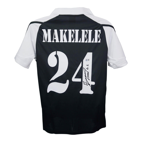 Claude Makelele Signed Real Madrid Adidas Authentic Jersey (Beckett) Team France