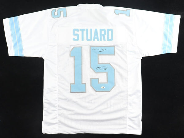 Grant Stuard Signed Detroit Lions Jersey (JSA) Ex-Houston Cougars Linebacker
