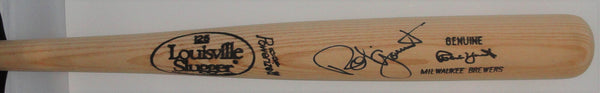 Brewers ROBIN YOUNT Signed Louisville Slugger Game Model P72 Blonde Bat AUTO JSA