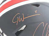 OLAVE & WILSON AUTOGRAPHED OHIO STATE ECLIPSE FULL SIZE AUTHENTIC HELMET BECKETT