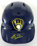 Brewers SAL FRELICK Signed Full Size Milwaukee Rawlings BLUE Helmet AUTO - BAS