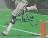 Tony Dorsett Autographed Dallas Cowboys Goal Line Art Card - Beckett Auth *Blue