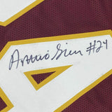 FRAMED Autographed/Signed ANTONIO GIBSON 33x42 Washington Red Jersey JSA COA