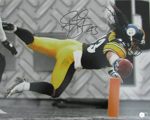 Troy Polamalu HOF Pittsburgh Steelers Signed/Autographed 16x20 Beckett 164499
