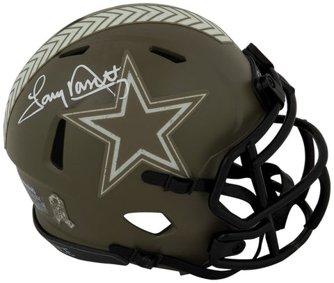 Tony Dorsett Signed Cowboys Salute Riddell Speed Mini Helmet - (SCHWARTZ COA)