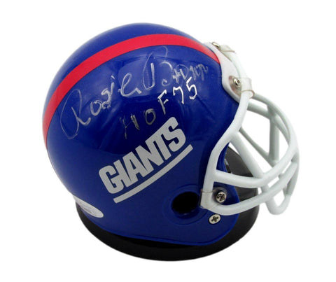 Rosie Brown HOF Autographed/Inscribed Micro Mini Helmet Giants JSA 176526