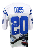 Mike Doss Signed/Auto White Dallas Cowboys Photo Football Jersey JSA 208163