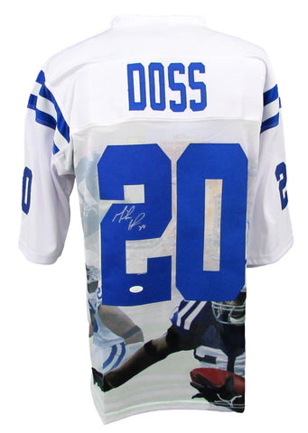 Mike Doss Signed/Auto White Dallas Cowboys Photo Football Jersey JSA 208163
