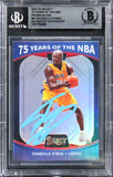 Shaq O'Neal Signed 2021 Select 75 Yrs Of The NBA Prizms Silver #61 Card BAS Slab