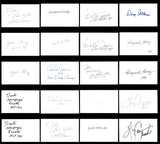 Autographed Assorted NFL Hall of Fame 3x5 Index Cards (51 Count Lot) SKU #243682