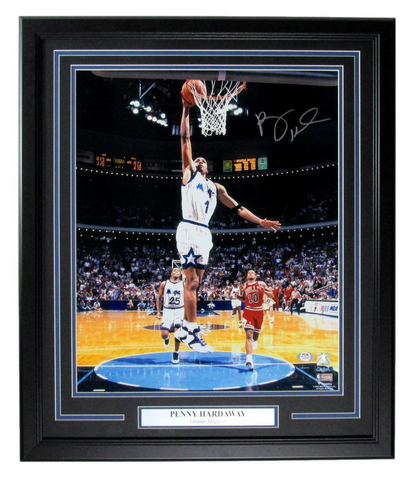 Penny Hardaway Autographed 16x20 Photo Orlando Magic Framed PSA/DNA